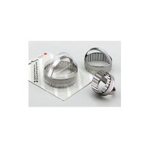 Kaufgut 041224 Set 3 Tagliapasta Inox Festonato 5-7-8cm EVA