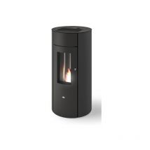 Eva Calòr Estufa De Pellet Hermética De Convección Natural TRINITY 901691100 Acabado Negro