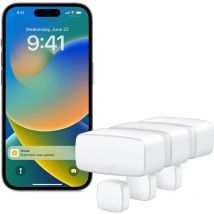 EVE - Door & Window (Matter) 3 pezzi – sensore intelligente di contatto, sicurezza domestica, compatibile con Apple Home, Alexa, Google Home,