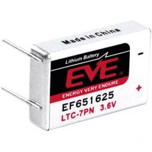 EVE - EF651625 Spezial-Batterie LTC-7PN U-Lötpins Lithium 3.6 v 750 mAh 1 St.
