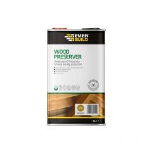 Everbuild Sika 483724 Wood Preserver Golden Chestnut 5 litre EVBLJGC05