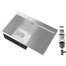 Laveo - ventuelle éventuelle inox 78x49 cm avec égouttoir