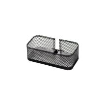 Ever Life Design Prop Mensola Con Contenitore In Rete Metallica Colore Nero Opaco Evbamcn