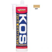 Everbuild - PCKOSFIREC3 kos Fire Cement Buff Cartridge C3 300ml EVBKOSBUFC3