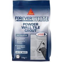 Everbuild - FWPOWGROUT3 Forever White Powder Wall Tile Grout 3kg EVBFWGROUT3