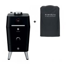 4K Kamado Kohle- und elektrischer Outdoor Ofen Schwarz inkl. Premium Abdeckhaube - Everdure
