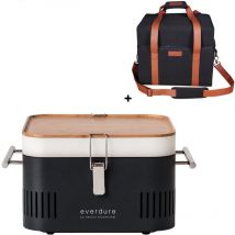 Holzkohlegrill Cube Farbe Graphite tragbar inkl. Transporttasche - Everdure