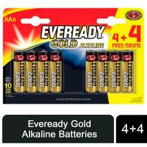 Eveready - Alkaline Gold (4 + 4) Batteries - AAA/LR03 FSB8