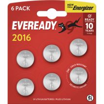 Eveready Knopfzelle Cr 2016 3 V 6 St. E304439200
