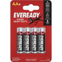 Eveready - Shd Pile Lr6 (aa) Carbone-zinc (saline) 1.5 V 4 Pc(s) W759613