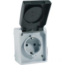 Schutzkontaktsteckdose ap Steckdose Aufputz Feuchtraum - Everflourish