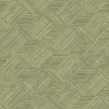 Evergreen - Papel de pared Wicker Natural verde Noordwand