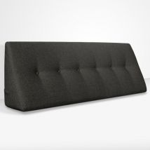 EVERGREENWEB - Cuscino da Lettura ergonomico, Cuscino Schienale a Cuneo per Letto e Divano Cuscino Per gambe Testata letto Misura 160x26 cm Colore