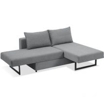 Evergreenweb - Divano letto chaise longue 3 posti trasformabile in comodo Letto Matrimoniale Divano letto Angolare con Penisola Design Moderno