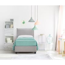 Evergreenweb Materassi&beds - evergreenweb ? Letto con Contenitore Singolo, Rete Doghe in Legno, Materasso Sfoderabile e cuscino in memory Elegante