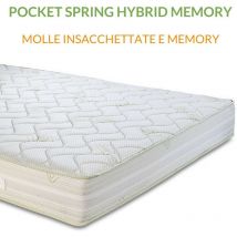 Evergreenweb Materassi&beds - evergreenweb - Materasso Matrimoniale 160x190 a Molle insacchettate Indipendenti e memory foam med Alto 23 cm