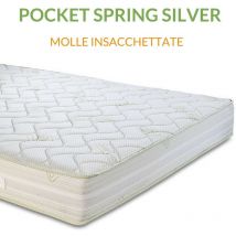 Evergreenweb - Materasso Matrimoniale 180x200 a molle insacchettate Indipendenti e Waterfoam alto 23 cm Ortopedico Extra Comfort con Lastra 7 Zone