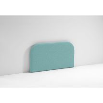 Evergreenweb Materassi&beds - evergreenweb Testata Letto Singola Imbottita, Testiera in Tessuto Antimacchia Stondata in Foam e interno in puro legno