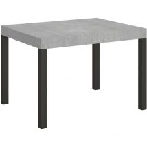 Ausziehbarer Tisch 80x120/204 cm Everyday Cement Anthrazit Gestell