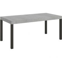 Ausziehbarer Tisch 90 x 180/440 cm, Gestell 'Everyday Cement Anthrazit'.