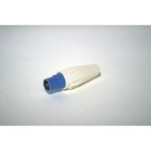 Evicom - Conector CIM95 289776 9.5mm iec macho plástico - blanco, blanca