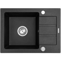 FREGADERO DE 1 SENO CON ESCURRIDOR MAIDSINKS PROMO 62X44 1B 1D E070053701 (62x44 1B 1D E070093401 karbon)