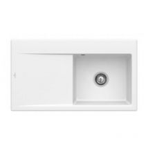 Villeroy&boch - Evier 1 cuve avec vidage automatique villeroy et boch Subway 50 flat snow white ceramic plus
