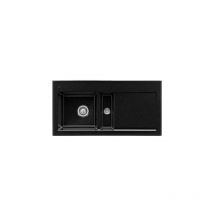 Villeroy&boch - Evier 1 cuve et demi villeroy et boch Subway 60 100 x 51 cm egouttoir a droite Chromite CeramicPlus