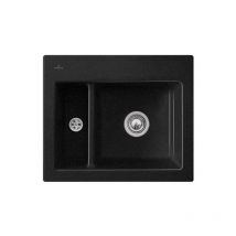 Evier 1 cuve et demi villeroy et boch Subway 60 xm 62 x 51 cm sans egouttoir Chromite CeramicPlus