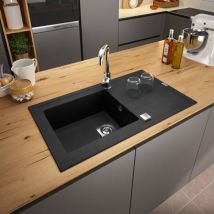 Carea Cuisine&bain - carea - Évier à encastrer arcos 1 bac Noir