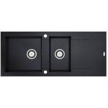 Carea - Évier Granit balsa 2 bacs Noir
