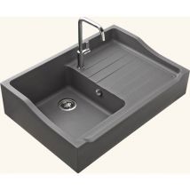 Kümbad - vier timbre d'office granit gris tamarin - 1 bac 1 égouttoir