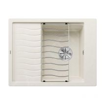 Blanco - Elon 45 - Évier en silgranit, 650x500 mm, avec accessoires, InFino, blanc doux 527067