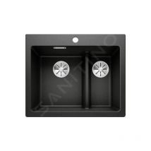 Blanco - Pleon 6 Split - Évier en silgranit, 615x510 mm, noir 525955