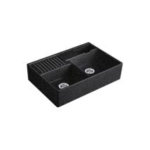 Evier cuisine villeroy et boch Tradition Chromite CeramicPlus avec vidage manuel