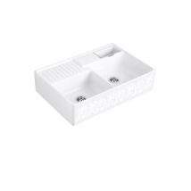 Evier cuisine villeroy et boch Tradition White Pearl CeramicPlus avec vidage automatique