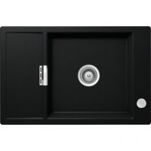 Évier de cuisine Cristadur Mono - 780 x 510 x 195 mm - sous-meuble 60 cm - Coloris Puro - Schock