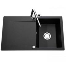 Évier de cuisine Cristalite épuré - 1000 x 500 x 181 mm - sous-meuble 60 cm - Coloris Nero - Schock