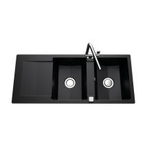 Vier de cuisine Cristalite epure - l 1160 x l 500 x p 181 mm - sous-meuble 80 cm - Nero