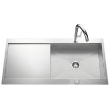 Js Schock - vier de cuisine Inox lisse roma plus - l 1000 x l 520 x P190 mm - sous-meuble de 60 cm