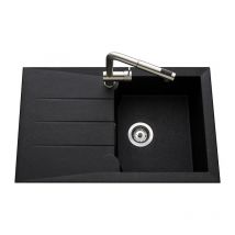 Aquatop - vier de cuisine noir majorque - l 810 x l 500 x p 210 mm - sous-meuble 50 cm