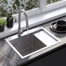 REA - vier en acier fin brush nickel