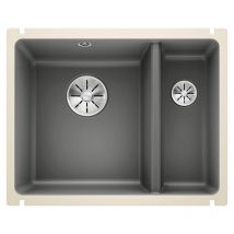Blanco - vier en céramique Subline 350/150-U - Sous-meuble de 60 cm - 567 x 456 x 185/130 mm - Basalte - Vidage manuel