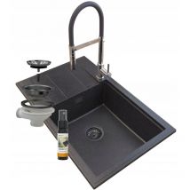 Granitan - vier en granit louis granit siphon robinet chrome