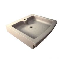 Comptoir Des Pierres - Evier en pierre Gordes 1 bac - 100 x 65 x 15 - Charmot Clair Adouci