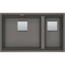 Cuve Kubus 2.0 Fragranit kng 120 - Stone - Bonde Automatique - 760 x 460 x 200/200 mm Franke