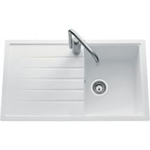 EWI - vier granit blanc icauna 1 bac 1 égouttoir