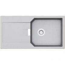 Schock - vier granit gris clair manhattan 1 grand bac 1 égouttoir