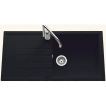 EWI - vier granit noir icauna 1 grand bac 1 égouttoir