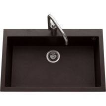 Luisina - vier granit noir moucheté quadrille 1 bac 79x50